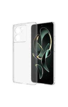 Xiaomi Mi 13t Kılıf Nano Oleofobik Özellikli Sert Arka Yüzey Zore Droga Kapak Renksiz