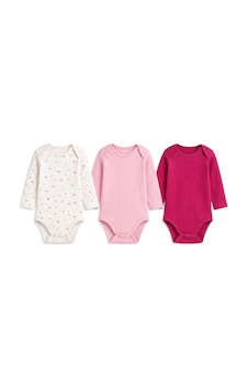 Tiffany Baby & Kids Tiffany Baby Kız Bebek Butterfly Theme 3'lü Uzun Kol Badi Set Pem Pembe