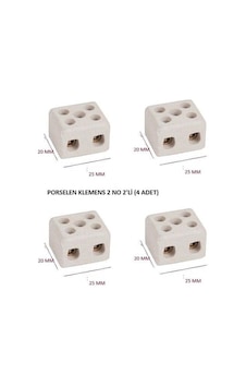 Porselen Klemens 2 No 2'li 4 Adet Porselen Klemens 2 No 2'li 4 Adet