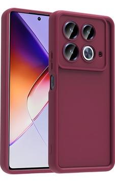 İnfinix Note 40 Pro Kılıf Kamera Korumalı Kalın Kenarlı Viera Silikon Case Mürdüm İnfinix Note 40 Pro Kılıf Kamera Korumalı Kalın Kenarlı Viera Silikon Case Mürdüm