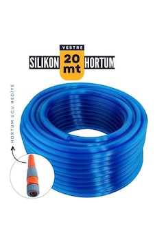 20 Metre Silikonlu Bahçe Hortumu Sulama Aparatı Hediyeli 712342 Renkli
