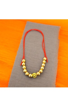 Gold İnci Ve Gülen Yüz Bileklik Gold Gold İnci Ve Gülen Yüz Bileklik Gold
