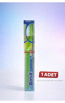 Banat Compact Kutulu Diş Fırçası 1 Adet Orta Sert Koruyucu Kapaklı Banat Compact Kutulu Diş Fırçası 1 Adet Orta Sert Koruyucu Kapaklı
