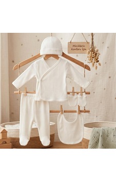 Lexroo %100 Pamuklu Yenidoğan Bebek Hastane Çıkışı Seti 5 Parça Yenidoğan Bebek Takımı Unisex Bebek Çok Renkli Lexroo %100 Pamuklu Yenidoğan Bebek Hastane Çıkışı Seti 5 Parça Yenidoğan Bebek Takımı Unisex Bebek Çok Renkli