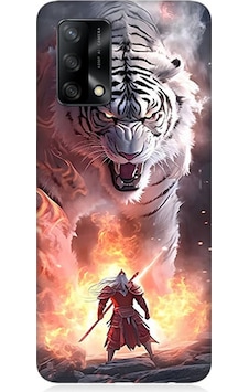 Oppo A74 Uyumlu Silikon Kılıf Beyaz Kaplan Ve Samuray Oppo A74 Uyumlu Silikon Kılıf Beyaz Kaplan Ve Samuray