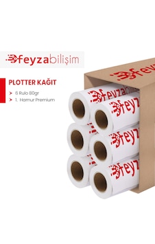 Feyza Bilişim Premium Opak 80gr Plotter Kağıdı 62cm X 50mt-6 Feyza Bilişim Premium Opak 80gr Plotter Kağıdı 62cm X 50mt-6