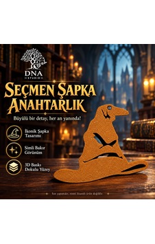 Harry Potter Seçmen Şapka Anahtarlık Hogwarts Temalı Aksesuar Gümüş Harry Potter Seçmen Şapka Anahtarlık Hogwarts Temalı Aksesuar Gümüş