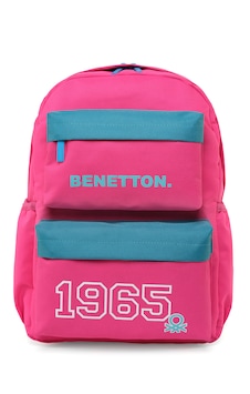 1965 Çift Ön Cepli Kız Çocuk Okul Çantası Pembe 1965 Çift Ön Cepli Kız Çocuk Okul Çantası Pembe