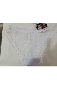 Papatya Dantel Detaylı Kadın Külot V21 Beyaz Papatya Dantel Detaylı Kadın Külot V21 Beyaz