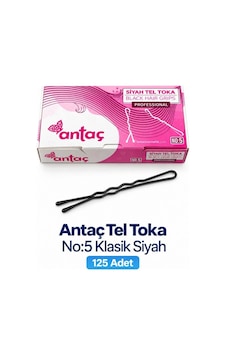 Antaç Siyah Topuzlu Tel Toka 125 Adet Kutulu No:5 Siyah Antaç Siyah Topuzlu Tel Toka 125 Adet Kutulu No:5 Siyah