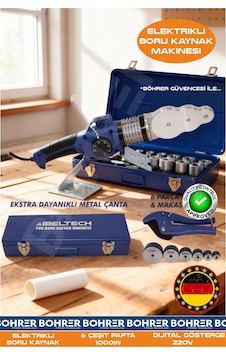 Böhrer Ba011299 1000w 6 Çeşit Paftalı Dijital Göstegeli 220v Elektrikli Boru Kaynak Makinesi Böhrer Ba011299 1000w 6 Çeşit Paftalı Dijital Göstegeli 220v Elektrikli Boru Kaynak Makinesi