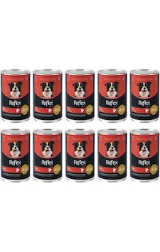 Reflex Plus Jöle İçinde Et Parçacıklı Kuzu Etli Yetişkin Köpek Maması 10 x 400 G Reflex Plus Jöle İçinde Et Parçacıklı Kuzu Etli Yetişkin Köpek Maması 10 x 400 G