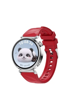 Huawei Watch Gt5 41mm Uyumlu Omsy Krd-129 Silikon Kordon Strap Kayış-kırmızı Huawei Watch Gt5 41mm Uyumlu Omsy Krd-129 Silikon Kordon Strap Kayış-kırmızı