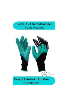 Pençeli Toprak Kazma Bahçe Eldiveni Abs Plastik Tırnaklı Kauçuk Kaplı Polyester Dikim Eşme Kazıma İç Diğer Pençeli Toprak Kazma Bahçe Eldiveni Abs Plastik Tırnaklı Kauçuk Kaplı Polyester Dikim Eşme Kazıma İç Diğer
