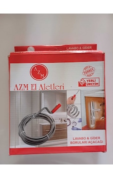 Azm Lavabo-kanal-boru Gider Açma Sustası 8 Mt Krom