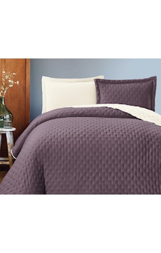 Gençev Home Soft Çift Renkli Battal Boy Yatak Örtüsü Seti Mürdüm-Krem 240 x 260 CM Mürdüm Gençev Home Soft Çift Renkli Battal Boy Yatak Örtüsü Seti Mürdüm-Krem 240 x 260 CM Mürdüm