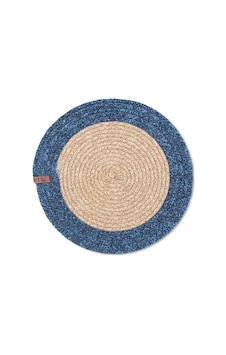 THE MİA JÜT AMERİKAN SERVİS BAMBU LACİVERT 35x35 CM Lacivert THE MİA JÜT AMERİKAN SERVİS BAMBU LACİVERT 35x35 CM Lacivert