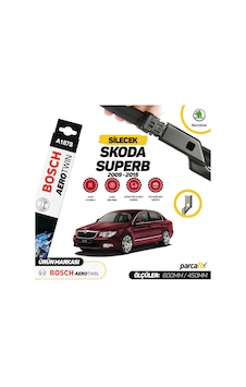 Skoda Superb Bosch Aerotwin A187S Silecek Takımı 2009-2015 Skoda Superb Bosch Aerotwin A187S Silecek Takımı 2009-2015