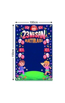 23 Nisan Hatırası Branda Afişi - Okul Süsleme Afişi -100x150 Cm Avrupa Branda 100 X 150