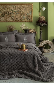 Apricitas Sılverox Gray Yatak Örtülü Set Çift Kişilik Gri Apricitas Sılverox Gray Yatak Örtülü Set Çift Kişilik Gri