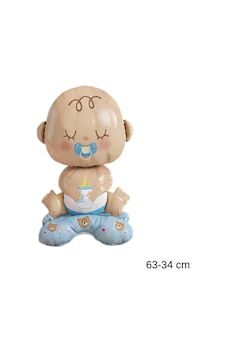 Erkek Bebek Folyo Balon Sevimli Emzikli Baby Shower & Cinsiyet Partisi Balonu Mavi Erkek Bebek Folyo Balon Sevimli Emzikli Baby Shower & Cinsiyet Partisi Balonu Mavi