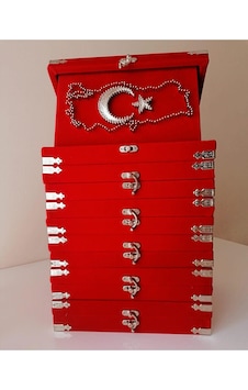 Kutulu Filografi Türk Bayrağı 15x22,5 Cm Bakır Tel El Sanatı Özel Sunum Kutulu Filografi Türk Bayrağı 15x22,5 Cm Bakır Tel El Sanatı Özel Sunum
