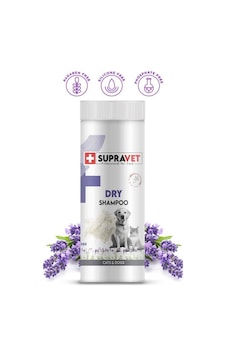 Supravet Dry Shampoo Lavanta Özlü Kedi Köpek Toz Şampuan 150 ML
