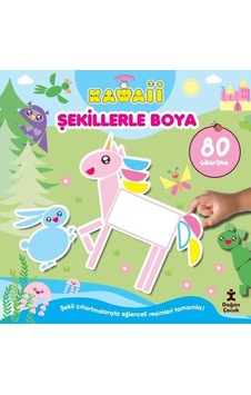 Sevimliler Kawaii - Şekillerle Boya - 80 Çıkartma- Doğan Çocuk Sevimliler Kawaii - Şekillerle Boya - 80 Çıkartma- Doğan Çocuk