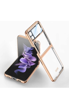Galaxy Uyumlu Z Flip 4 Kılıf Zore Kıpta Lensli Kapak Gold Galaxy Uyumlu Z Flip 4 Kılıf Zore Kıpta Lensli Kapak Gold