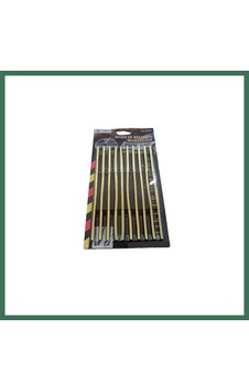 En-cag U Tip Geçmeli Havalandırma Nikelaj Şerit Çıta İnce 20cm 10 Parça Gold Bss Standart