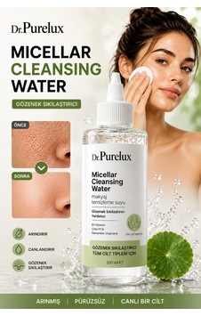 Micellar Cleansing Water Gözenek Sıkılaştırıcı Temizleme Suyu 200 Ml B3 Vitamini Ve Zinc Pca İçere Micellar Cleansing Water Gözenek Sıkılaştırıcı Temizleme Suyu 200 Ml B3 Vitamini Ve Zinc Pca İçere