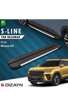 S-dizayn Kgm Musso Ev S-line Aluminyum Yan Basamak 213 Cm 2025 Üzeri A+ Kalite