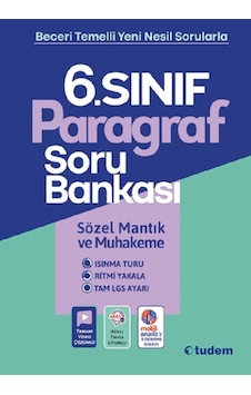 6. Sınıf Paragraf Soru Bankası - Tudem Yayınları 6. Sınıf Paragraf Soru Bankası - Tudem Yayınları