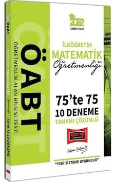2022 ÖABT İlköğretim Matematik Öğretmenliği 75'te 75 Tamamı Çözümlü 10 Deneme- Yargı Yayınları 2022 ÖABT İlköğretim Matematik Öğretmenliği 75'te 75 Tamamı Çözümlü 10 Deneme- Yargı Yayınları
