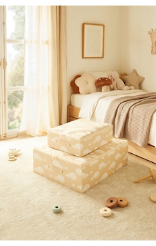 Ocean Home Textile 2'li Çocuk Odası Sevimli Balina Destekli Kutu Hurç Set 31 X 38 X 12 + 45 X 55 X 18 Cm Bej Ocean Home Textile 2'li Çocuk Odası Sevimli Balina Destekli Kutu Hurç Set 31 X 38 X 12 + 45 X 55 X 18 Cm Bej