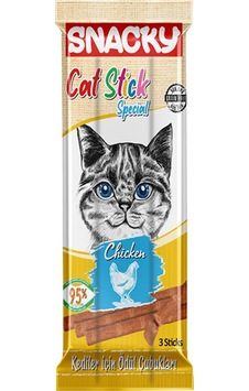 Snacky Tavuklu Yetişkin Kedi Stick Ödül 3 x 5 G Snacky Tavuklu Yetişkin Kedi Stick Ödül 3 x 5 G