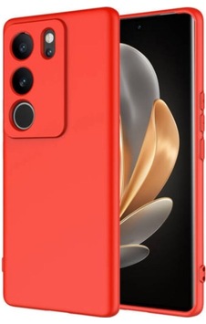 Vivo V29 Pro Uyumlu Silikon Kılıf - Kamera Korumalı Esnek Pastel Renk Kapak - Kırmızı Vivo V29 Pro Uyumlu Silikon Kılıf - Kamera Korumalı Esnek Pastel Renk Kapak - Kırmızı
