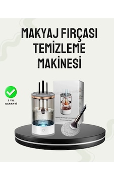 Usb Şarjlı Kompakt Makyaj Fırçası Temizleme Makinesi