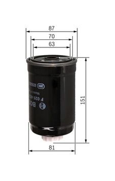 BOSCH F026402070 DİZEL FİLTRE
