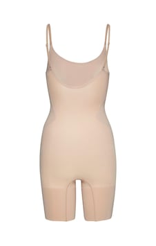 Calvin Klein Kadın Mid Thigh Bej Bodysuit-12759 Bej