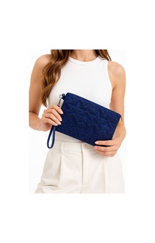 Wikidays.s Moda Trendi Kadın Orta Boy Yıldız Desenli El Çantası - Parlak Dokulu Bilek Askılı Portföy Clutch Lacivert Wikidays.s Moda Trendi Kadın Orta Boy Yıldız Desenli El Çantası - Parlak Dokulu Bilek Askılı Portföy Clutch Lacivert
