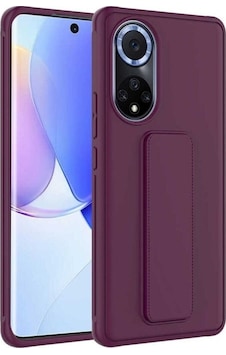 Huawei Honor 50 Kılıf Zore Qstand Kapak Mürdüm Huawei Honor 50 Kılıf Zore Qstand Kapak Mürdüm
