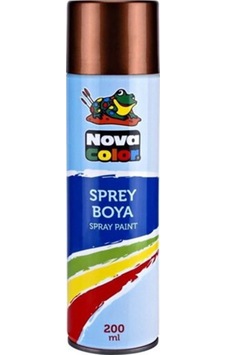 Nova Color Sprey Boya 200 ML Bakır NC-813 Nova Color Sprey Boya 200 ML Bakır NC-813