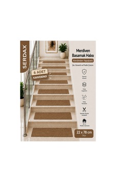 Kendinden Yapışkanlı Basamak Halısı Halıflex Kaymaz Kahverengi 22 Cm X 78 Cm Kahverengi Kahverengi Kendinden Yapışkanlı Basamak Halısı Halıflex Kaymaz Kahverengi 22 Cm X 78 Cm Kahverengi Kahverengi