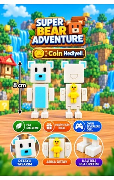 Super Bear Adventure Beyaz Ayı Ve Shicka Figür Seti - Süper Ayı Seti 1adet