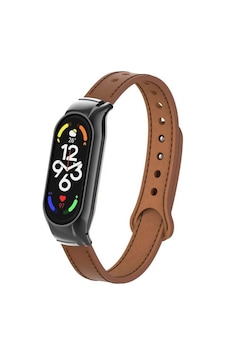 Xiaomi Uyumlu Mi Band 7 Kordon Dikişli Deri Kordon 68 Xiaomi Uyumlu Mi Band 7 Kordon Dikişli Deri Kordon 68