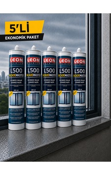 5 Adet Yağmura Dayanıklı Silikonize Mastik 280 Ml Beyaz - Şeffaf 5 Adet Yağmura Dayanıklı Silikonize Mastik 280 Ml Beyaz - Şeffaf