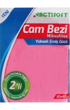 Mikrofiber Cam Bezi 2'li Karışık Mikrofiber Cam Bezi 2'li Karışık