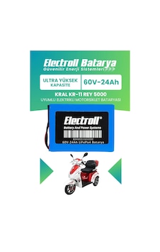 Kral Kr-11 Rey 5000 Uyumlu Batarya Ultra Yüksek Kapasite Lifepo4 60v 24ah Elektrikli Motorsiklet Bataryası Kral Kr-11 Rey 5000 Uyumlu Batarya Ultra Yüksek Kapasite Lifepo4 60v 24ah Elektrikli Motorsiklet Bataryası
