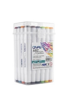 Onas Art Çift Taraflı Marker Çantalı Zw-7001-24 Onas Art Çift Taraflı Marker Çantalı Zw-7001-24